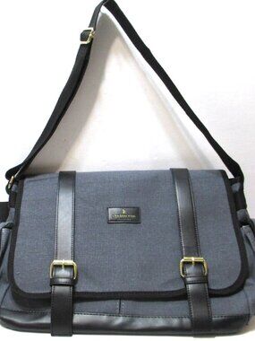 NWT London Fog Canvas Messenger Bag